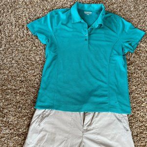 Womens Golf Outfit Shorts and shirt